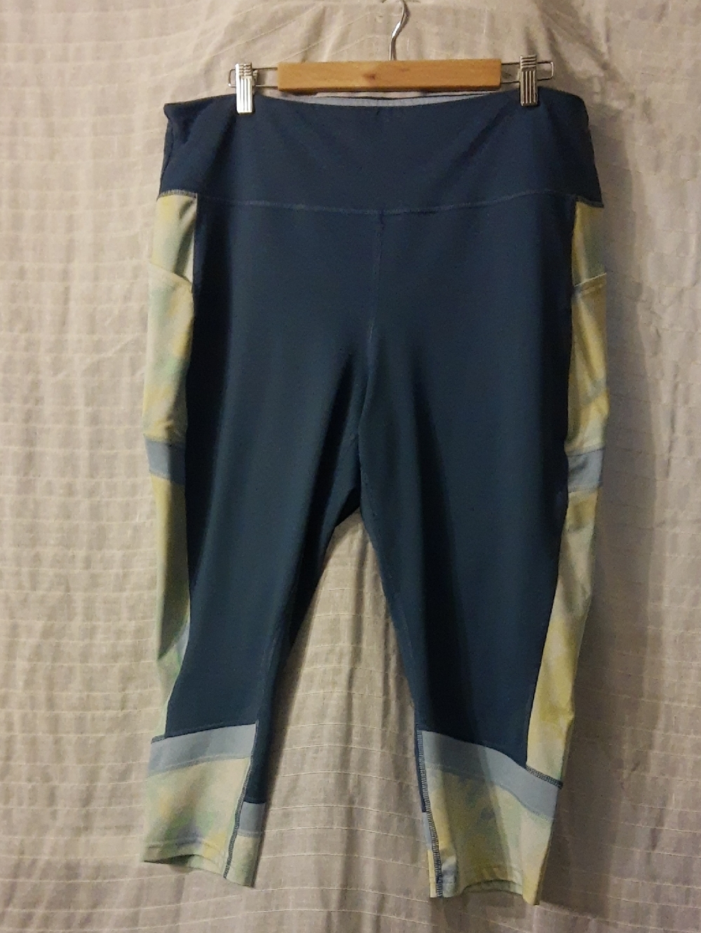 tek gear Light Blue Active Top with Gold Logo